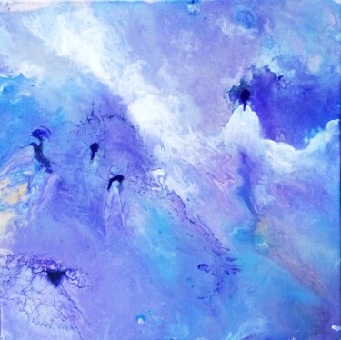 Painting titled "Into the sky 1" by Nahalah, Original Artwork, Acrylic