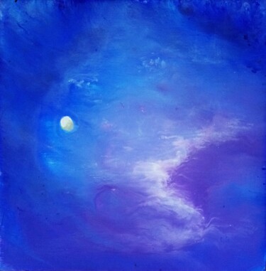 Pintura intitulada "Moonlight" por Nahalah, Obras de arte originais, Acrílico