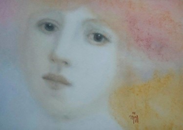 Dessin intitulée "LE SECRET" par N   A    I   L   I, Œuvre d'art originale, Pastel