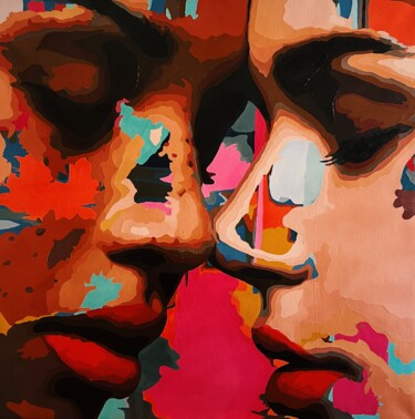 "Ordinary love" başlıklı Tablo Nana Artamonova tarafından, Orijinal sanat, Petrol Ahşap panel üzerine monte edilmiş