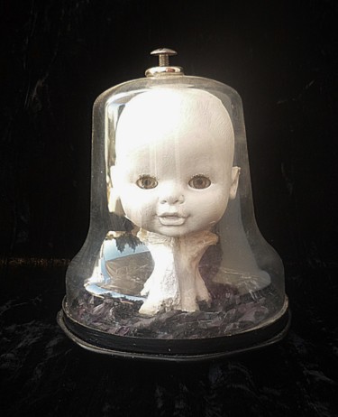 Sculpture intitulée "Sous-cloche" par Nancy Cardinal, Œuvre d'art originale, Plastique