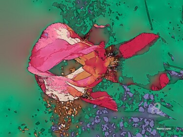 Digitale Kunst mit dem Titel "ABSTRACTION 90721" von Nancy Lopez, Original-Kunstwerk, Digitale Malerei Auf Keilrahmen aus Ho…