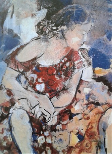 Peinture intitulée "Femme" par Nane, Œuvre d'art originale, Acrylique