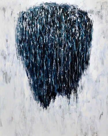 Malarstwo zatytułowany „Blue Senses XIV” autorstwa Naoko Paluszak, Oryginalna praca, Olej