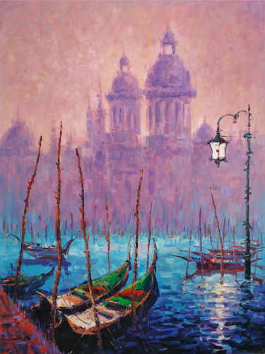 Картина под названием "Venice - 1(80x60cm,…" - Narek, Подлинное произведение искусства, Масло Установлен на Деревянная рама…
