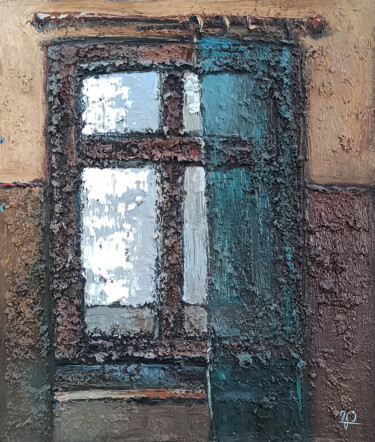 Malerei mit dem Titel "Still life - window…" von Narek, Original-Kunstwerk, Öl Auf Keilrahmen aus Holz montiert
