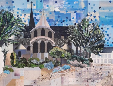 拼贴 标题为“Église Saint-Médard…” 由Nash, 原创艺术品, 拼贴
