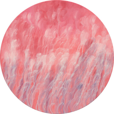 Peinture intitulée "Pink Cloud" par Nataliia Sydorova, Œuvre d'art originale, Huile Monté sur Châssis en bois