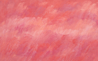 Peinture intitulée "Pink Sky" par Nataliia Sydorova, Œuvre d'art originale, Huile Monté sur Châssis en bois