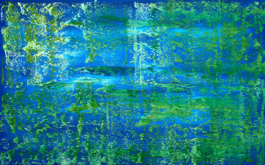 Peinture intitulée "Lagoon" par Nataliia Sydorova, Œuvre d'art originale, Huile Monté sur Châssis en bois