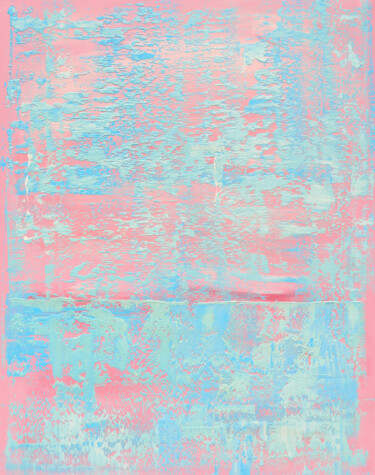 Картина под названием "Pink Blue" - Nataliia Sydorova, Подлинное произведение искусства, Масло Установлен на Деревянная рама…