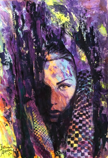 Картина под названием "Expectation" - Наталья Морева, Подлинное произведение искусства, Акрил