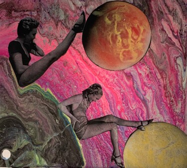 Kolaże zatytułowany „GIRLS ON MARS” autorstwa Natali Shepeleva, Oryginalna praca, Akryl