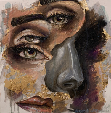 Malerei mit dem Titel "Мany-sided" von Natali Ustimenko, Original-Kunstwerk, Öl