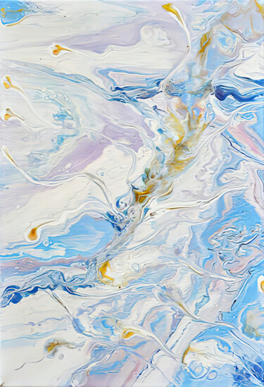 Pintura intitulada "Blue orgasm of soul…" por Natali Ustinova, Obras de arte originais, Acrílico