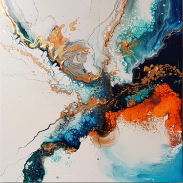 Digital Arts με τίτλο "Magic of colours" από Натали Устинова, Αυθεντικά έργα τέχνης, Εικόνα που δημιουργήθηκε με AI