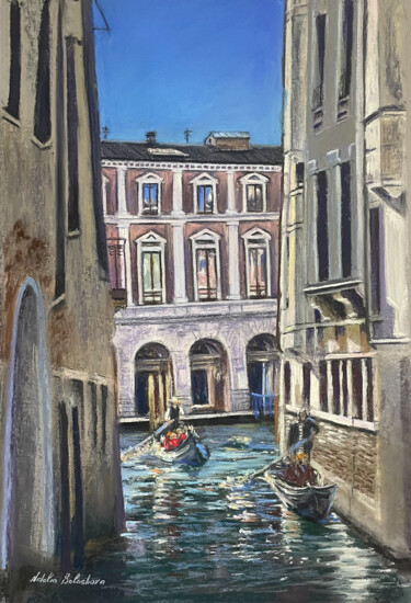 Painting titled "Venice. Pastel" by Natalia Balashova. Pastelist., Original Artwork, Pastel