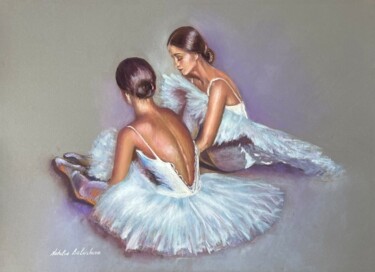 Pintura intitulada "after rehearsal.  p…" por Natalia Balashova. Pastelist., Obras de arte originais, Pastel
