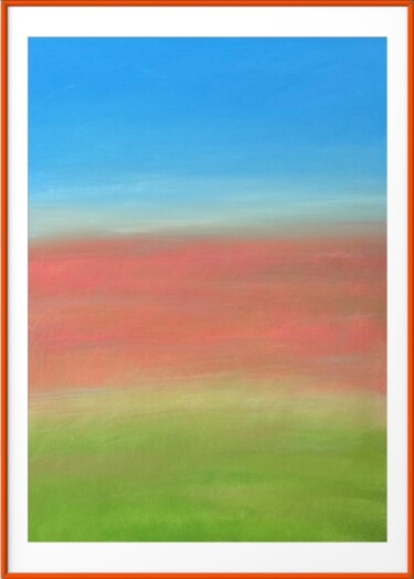 Malarstwo zatytułowany „field of tulips.  a…” autorstwa Natalia Balashova. Pastelist., Oryginalna praca, Pastel