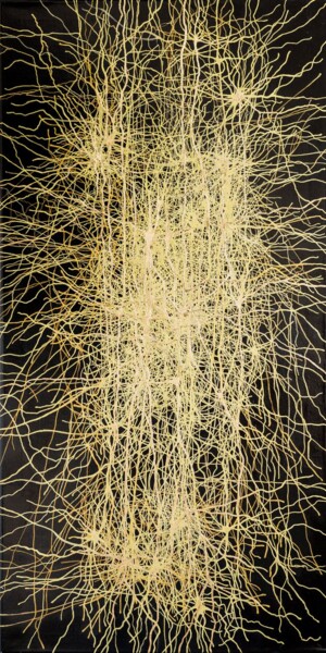 "Neurons X" başlıklı Tablo Natalia Bienek tarafından, Orijinal sanat, Akrilik Ahşap Sedye çerçevesi üzerine monte edilmiş