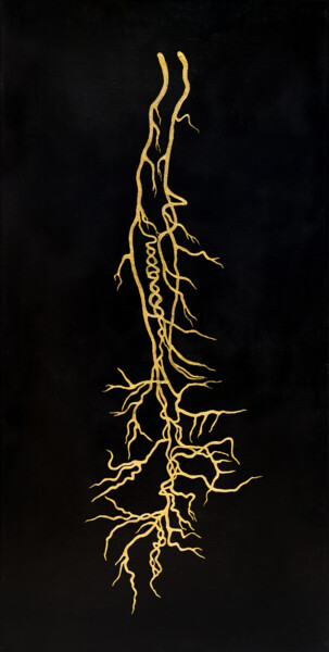 Pittura intitolato "Vagus Nerve I" da Natalia Bienek, Opera d'arte originale, Acrilico Montato su Telaio per barella in legno