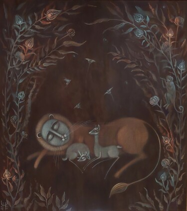 Картина под названием ""Безмятежность полн…" - Наталья Чайковская, Подлинное произведение искусства, Темпера