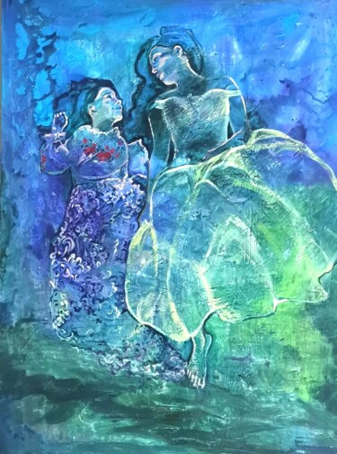 Pintura intitulada "MOTHER" por Natalia Czarnecka-Diling, Obras de arte originais, Óleo