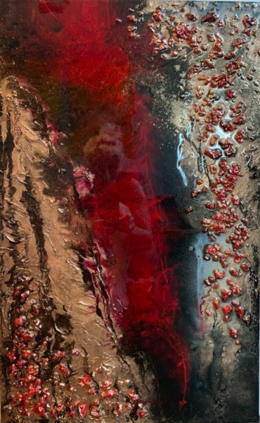 Pintura intitulada "Red" por Natalia Fulterer, Obras de arte originais, Têmpera