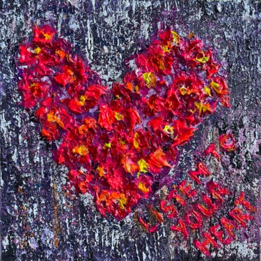 Painting titled "Listen to Your Heart" by Natalia Kutova, Original Artwork, Acrylic