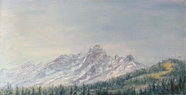 「Monte Civetta Alpen…」というタイトルの絵画 Natalia Mikhaylinaによって, オリジナルのアートワーク, オイル