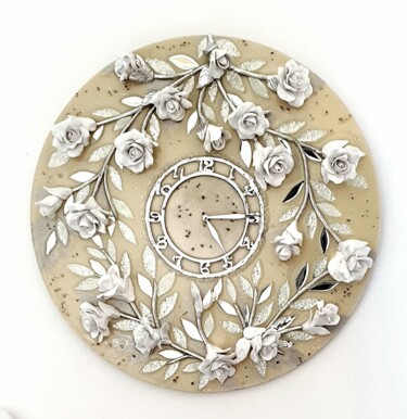 Design mit dem Titel "Clock-FAIRY GARDEN" von Natalia Pechenkina, Original-Kunstwerk, Zubehör