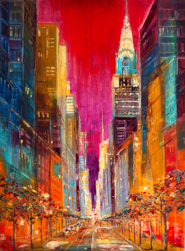 绘画 标题为“Chrysler Building.…” 由Natalia Shchipakina, 原创艺术品, 油