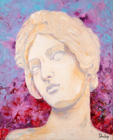 Pintura intitulada "Aphrodite. Love God…" por Natalia Shchipakina, Obras de arte originais, Óleo Montado em Armação em madei…