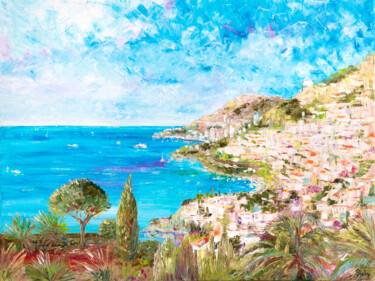 Картина под названием "Monaco" - Natalia Shchipakina, Подлинное произведение искусства, Масло Установлен на Деревянная рама…