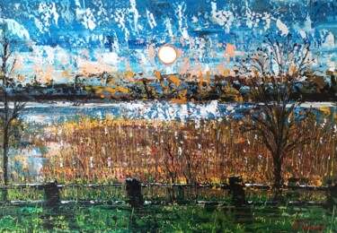 绘画 标题为“"English sunset"” 由Natalia Toderica, 原创艺术品, 丙烯