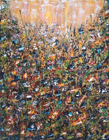 Malerei mit dem Titel ""Blossom #3"" von Natalia Toderica, Original-Kunstwerk, Acryl
