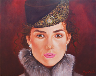 Malerei mit dem Titel "Anna Karenina" von Hugo Sinde, Original-Kunstwerk, Öl