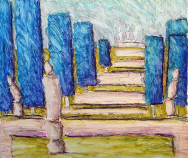 Drawing titled "Equilibrium" by Natalie Bocharova (Charova), Original Artwork, Chalk