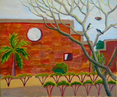 Painting titled "Jawahar Kala Kendra" by Natalie Bocharova (Charova), Original Artwork, Oil