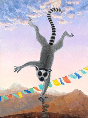 Картина под названием "Hurrah!" - Natalie Levkovska, Подлинное произведение искусства, Масло