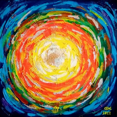 Картина под названием ",, The sun,," - Natalie Rybka, Подлинное произведение искусства, Масло Установлен на Деревянная рама…