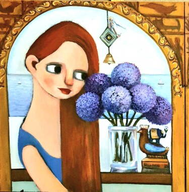 Картина под названием "Королевский Лук" - Natalie Shiporina, Подлинное произведение искусства, Акрил Установлен на Деревянна…