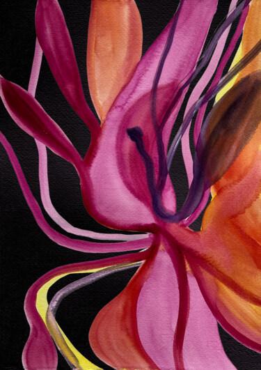 "Roseate Bloom: An A…" başlıklı Dijital Sanat Nataliia Lepikhina tarafından, Orijinal sanat, Suluboya