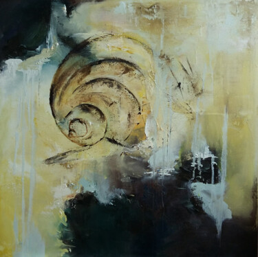 Картина под названием "Snail" - Nataliia Priputnikova, Подлинное произведение искусства, Масло