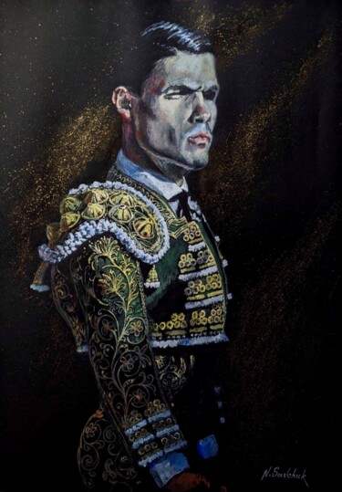 Malarstwo zatytułowany „"Madrid. Bullfighte…” autorstwa Nataliia Savchuk, Oryginalna praca, Akwarela