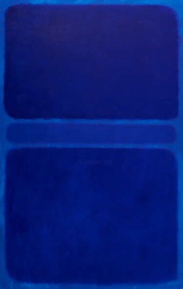 Pittura intitolato "Ultramarine" da Nataliia Sydorova, Opera d'arte originale, Olio Montato su Telaio per barella in legno