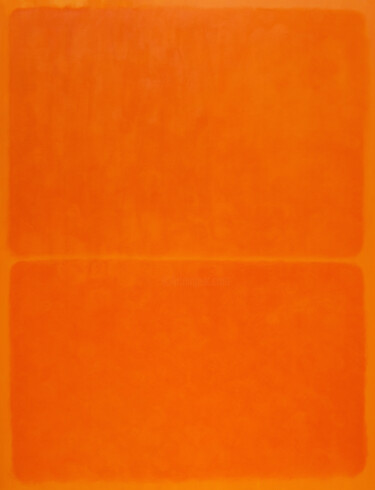 Peinture intitulée "Orange Field" par Nataliia Sydorova, Œuvre d'art originale, Huile