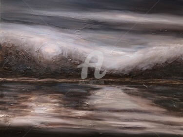 Malarstwo zatytułowany „XXL Large abstract…” autorstwa Nataliia Krykun, Oryginalna praca, Akryl Zamontowany na Drewniana ram…