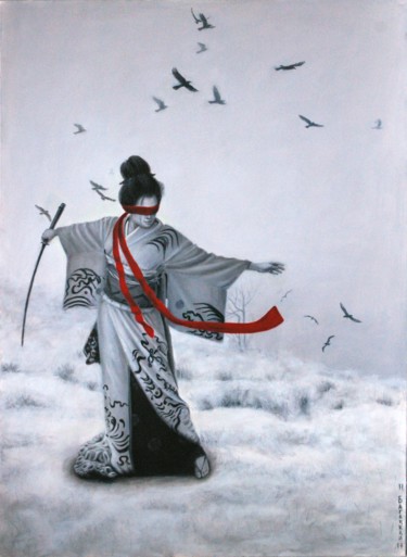 Pittura intitolato "Chio Chio san.jpg" da Nataliya Bagatskaya, Opera d'arte originale, Acrilico