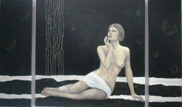 Картина под названием "In the Moonlight" - Nataliya Bagatskaya, Подлинное произведение искусства, Масло